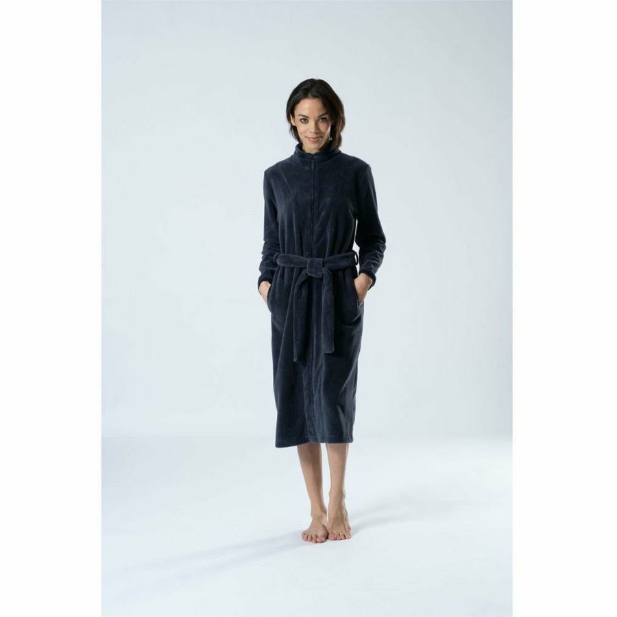 Sleepwear Belmanetti | Aspen Bamboo And Cotton Zip-Up Robe With Pockets