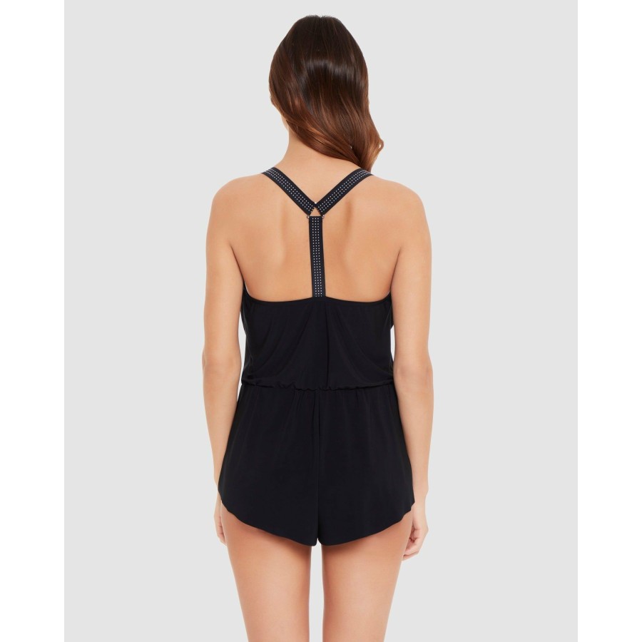 Plus Magicsuit | Star Studded Gaby Halterneck Romper Style Swimsuit