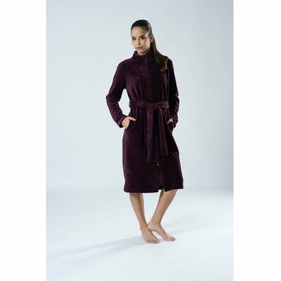 Sleepwear Belmanetti | Aspen Bamboo And Cotton Zip-Up Robe With Pockets