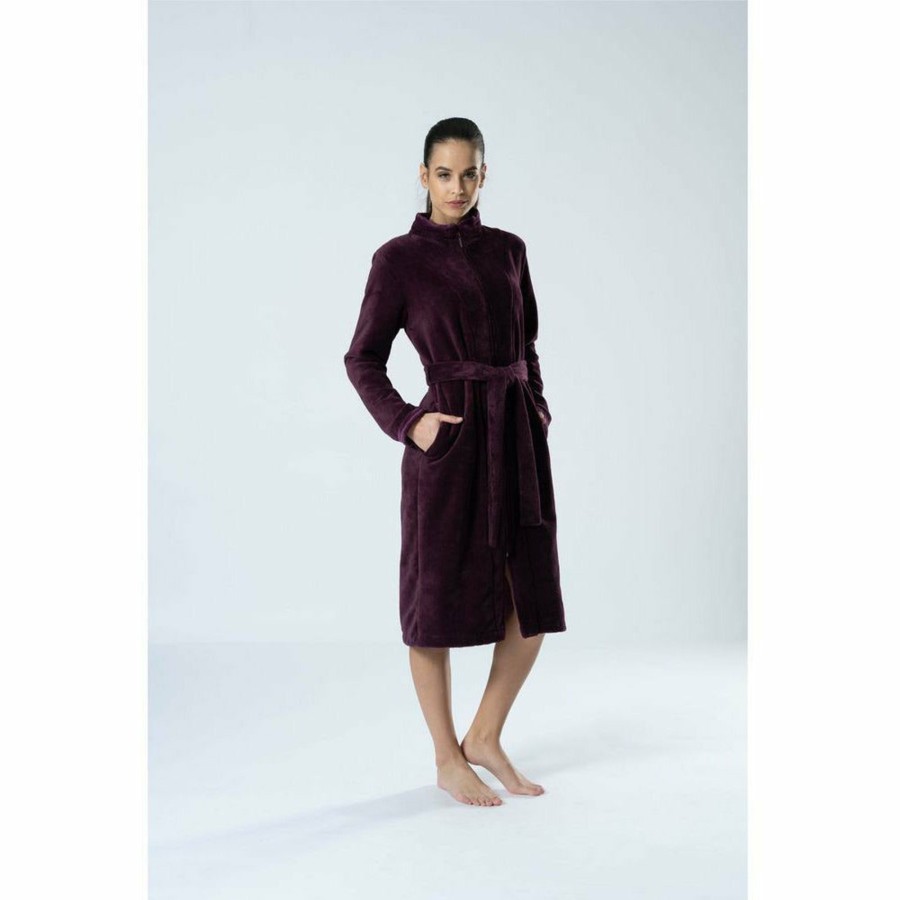 Sleepwear Belmanetti | Aspen Bamboo And Cotton Zip-Up Robe With Pockets