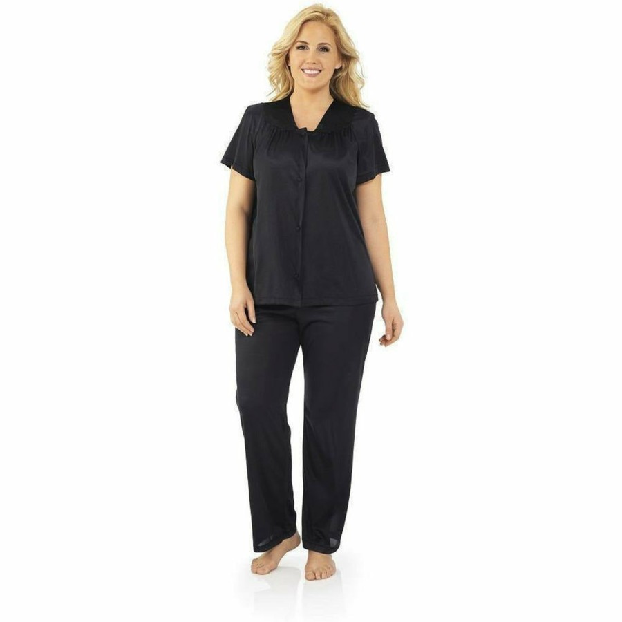 Sleepwear Exquisite Form | Short Sleeve Long Leg Nylon Pyjama Set