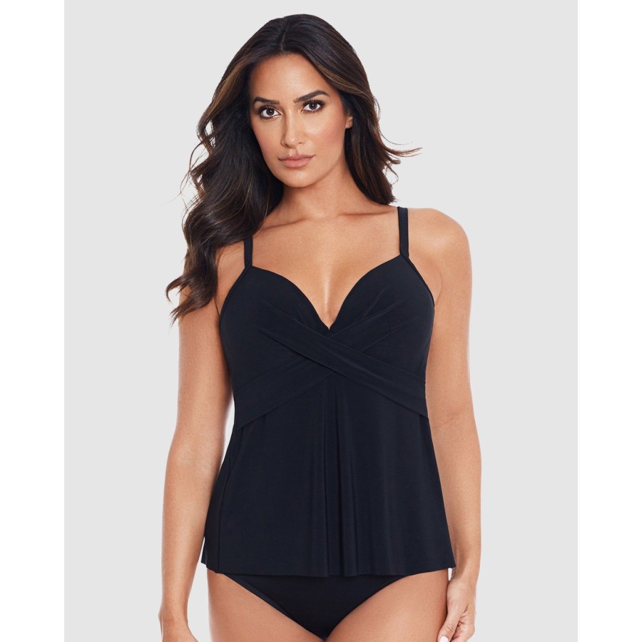 Plus Miraclesuit Swim | Rock Solid Allura Underwired Tankini Top