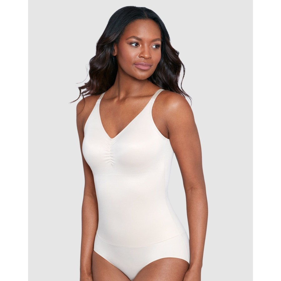 Shapewear Miraclesuit Shapewear | Comfy Curves Wireless Padded Cup Shaping Bodysuit