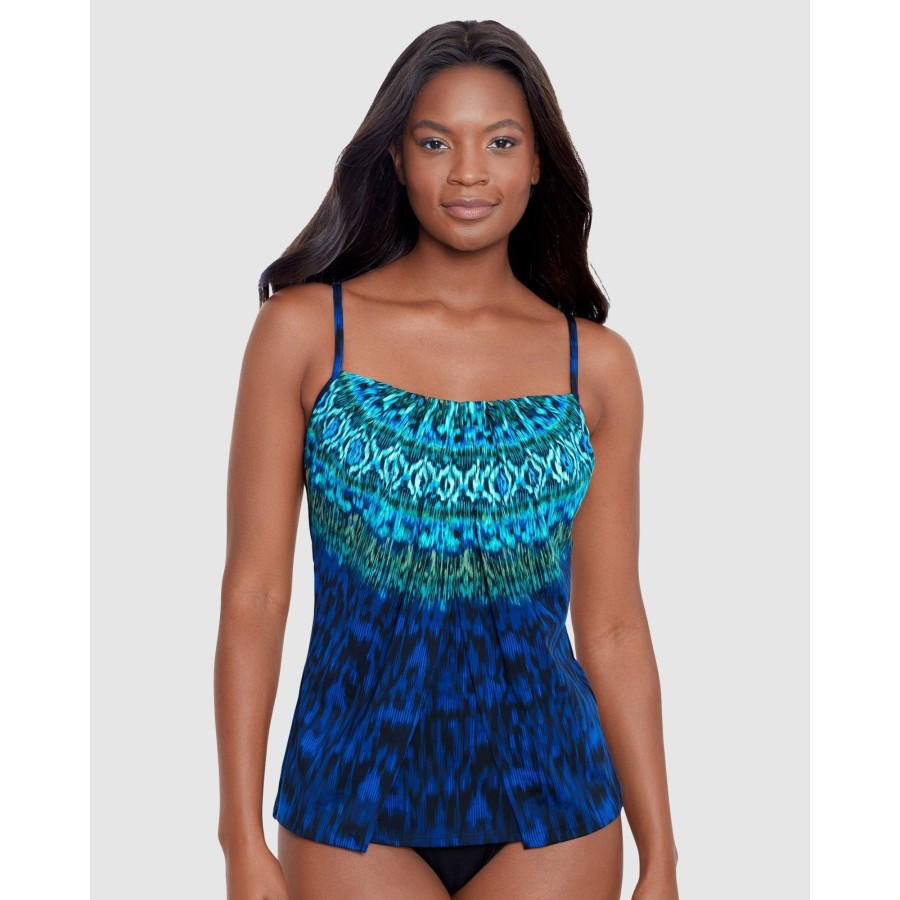 Swim Miraclesuit Swim | Alhambra Jubilee Square Neck Soft Cup Tankini Top