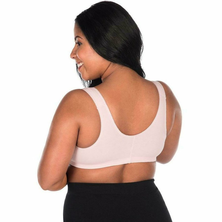 Bras Leading Lady | Meryl Front Close Cotton Plus Size Lounge Sleep Bra