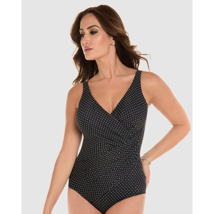 Plus Miraclesuit Swim | Must Haves Pin Point Oceanus Soft Cup Shaping Swimsuit