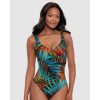 Swim Miraclesuit Swim | Tamara Tigre It'S A Wrap Underwired Tummy Control Swimsuit