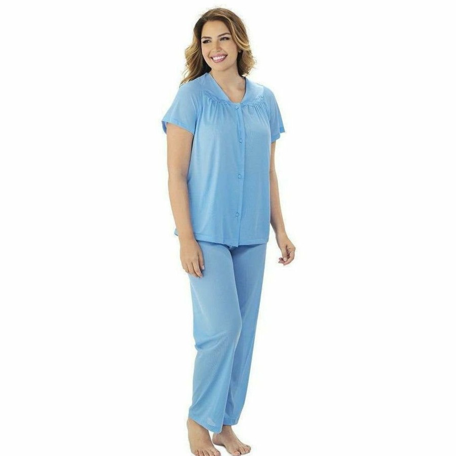 Sleepwear Exquisite Form | Plus Size Short Sleeve Long Pyjama Set