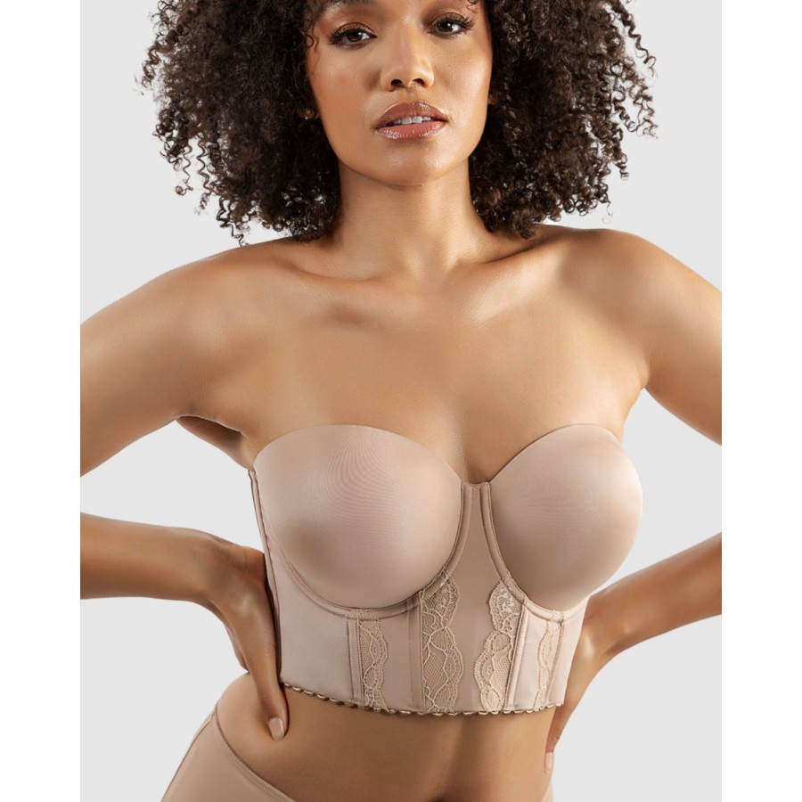 Bras Parfait | Elissa Seamless Padded Longline Strapless Bra