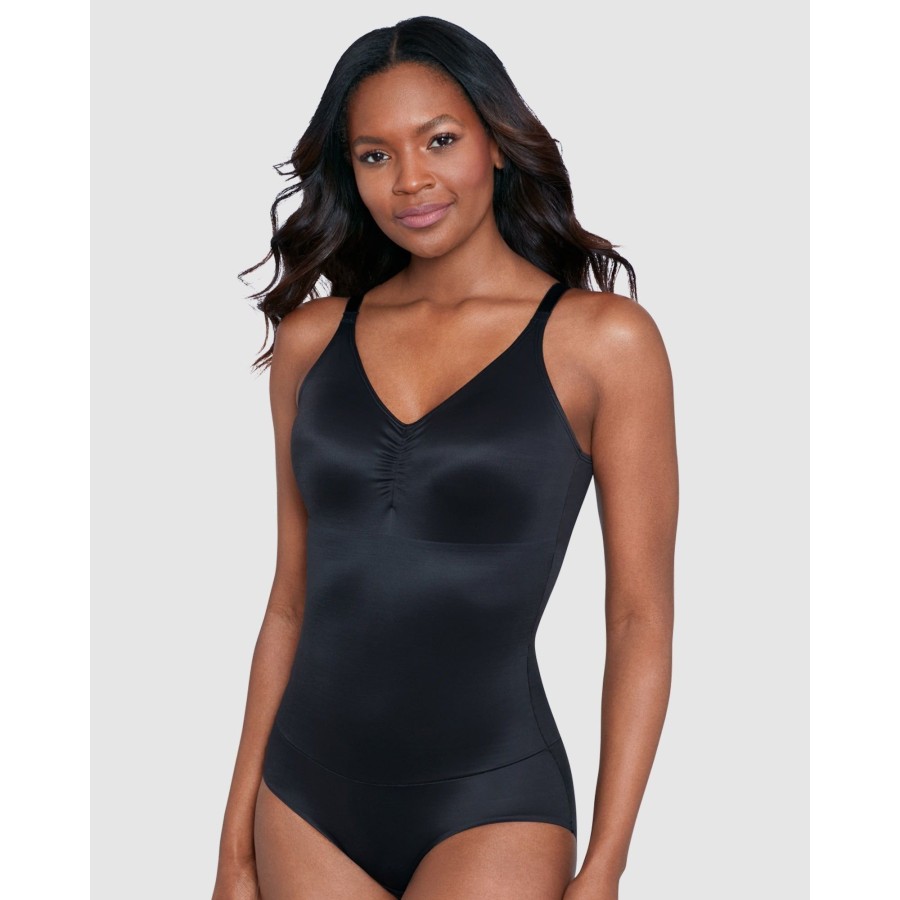 Shapewear Miraclesuit Shapewear | Comfy Curves Wireless Padded Cup Shaping Bodysuit