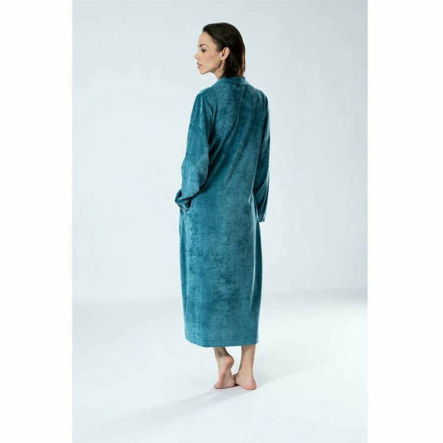 Sleepwear Belmanetti | Geneve Modal And Cotton Zip-Up Long Women'S Robe