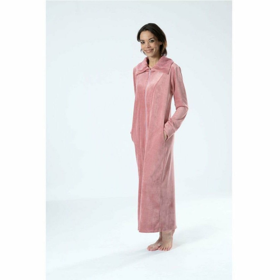 Sleepwear Belmanetti | Aspen Long Zip-Up Women'S Bamboo Velour Robe