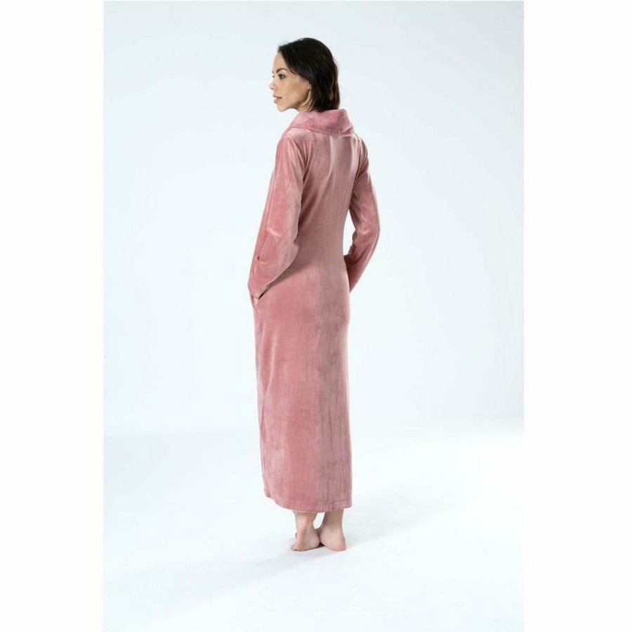 Sleepwear Belmanetti | Aspen Long Zip-Up Women'S Bamboo Velour Robe