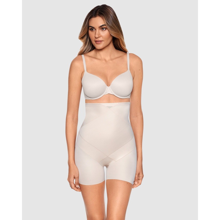 Shapewear Miraclesuit Shapewear | Tummy Tuck Firm Control Ultra High Waist Shapewear Shorts