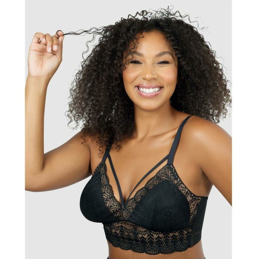 Bras Parfait | Mia Wireless Longline Lace Bralette