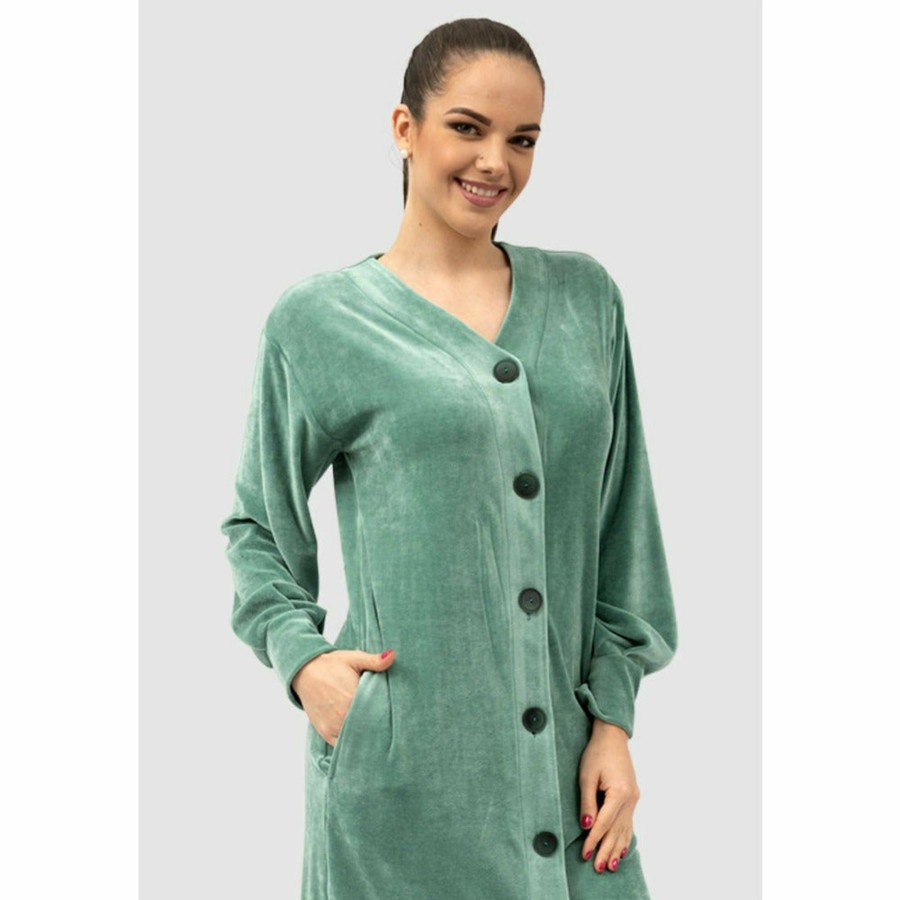 Sleepwear Belmanetti | Newport Button Up Modal Cotton Robe