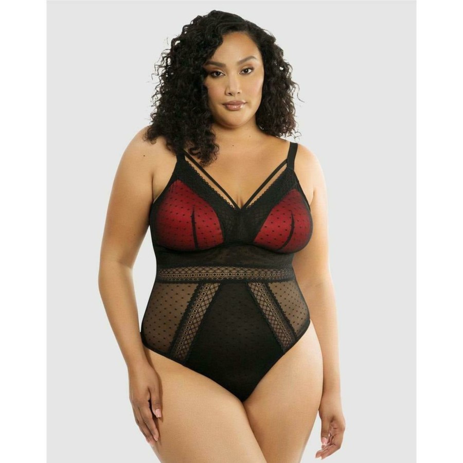 Bodysuits Parfait | Mia Dot Wireless Thong Bodysuit