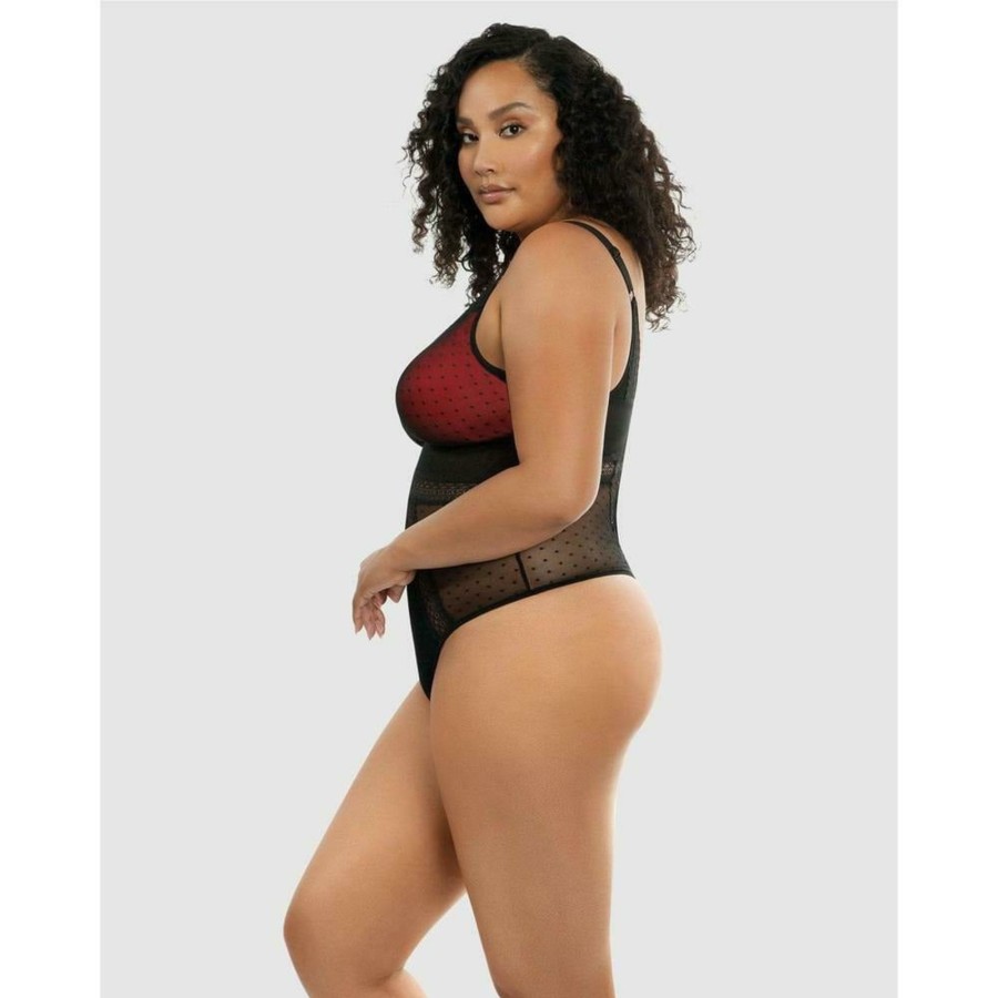 Bodysuits Parfait | Mia Dot Wireless Thong Bodysuit