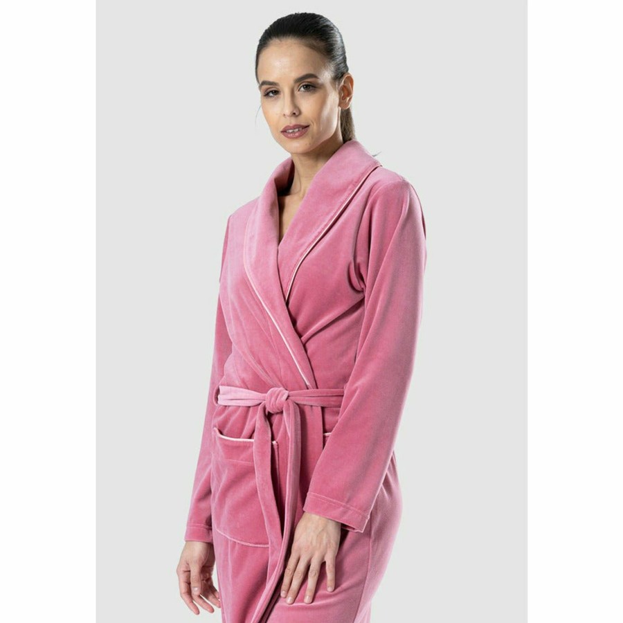 Sleepwear Belmanetti | Classic Niki Robe W Shawl Collar 120Cm