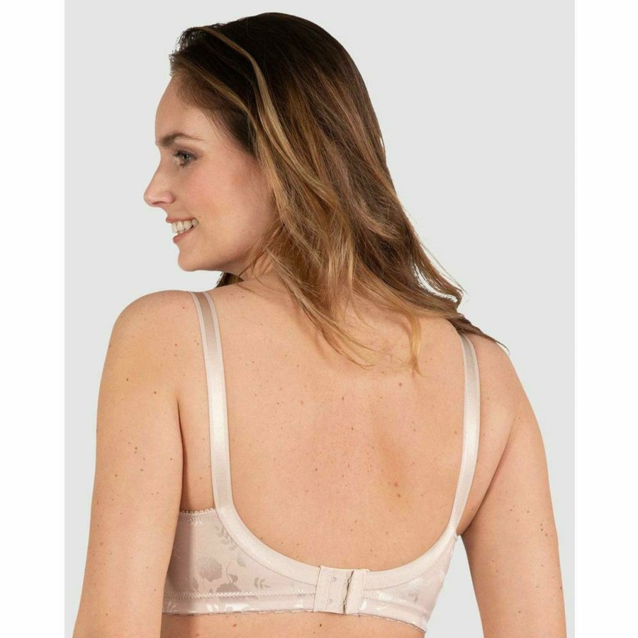 Bras Naturana | Satin Wide Strap Wireless Minimiser Bra