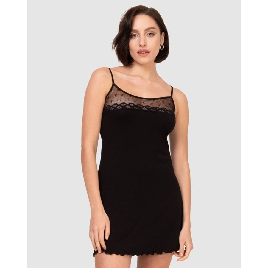 Sleepwear Oh!Zuza | Viscose Lace Short Chemise Nightie