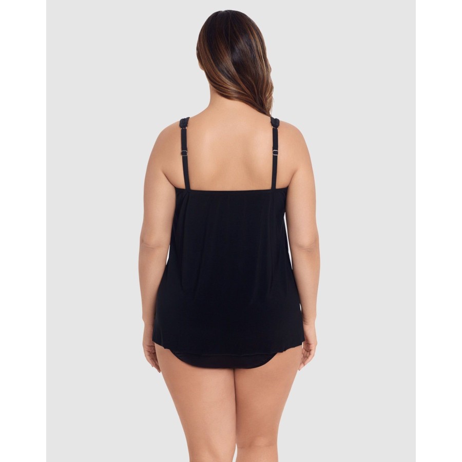 Swim Miraclesuit Swim | Illusionists Mirage Floaty Layered Tankini Top Plus