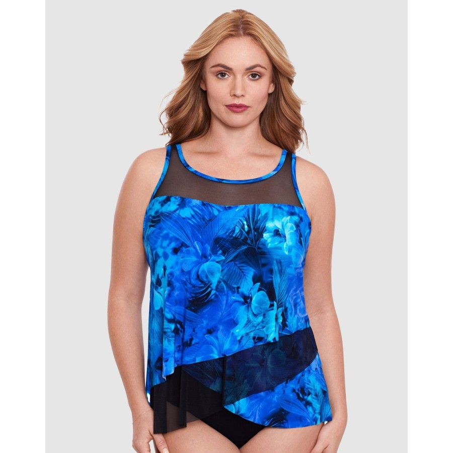 Swim Miraclesuit Swim | Sous Marine Mirage Loose Fit Underwired Plus Size Tankini Top