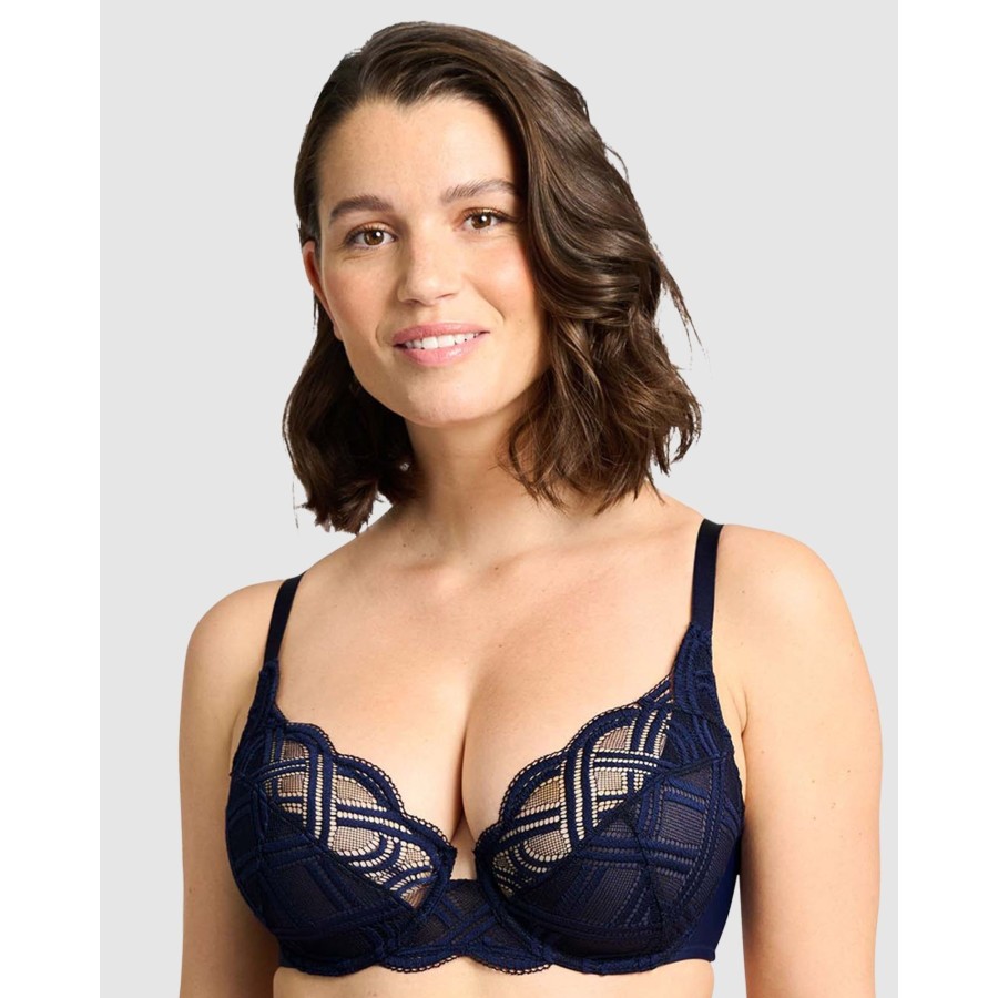 Bras Sans Complexe | Elise Underwire Scalloped Lace Plunge Bra