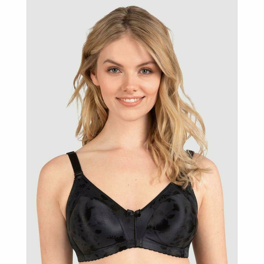 Bras Naturana | Satin Wide Strap Wireless Minimiser Bra