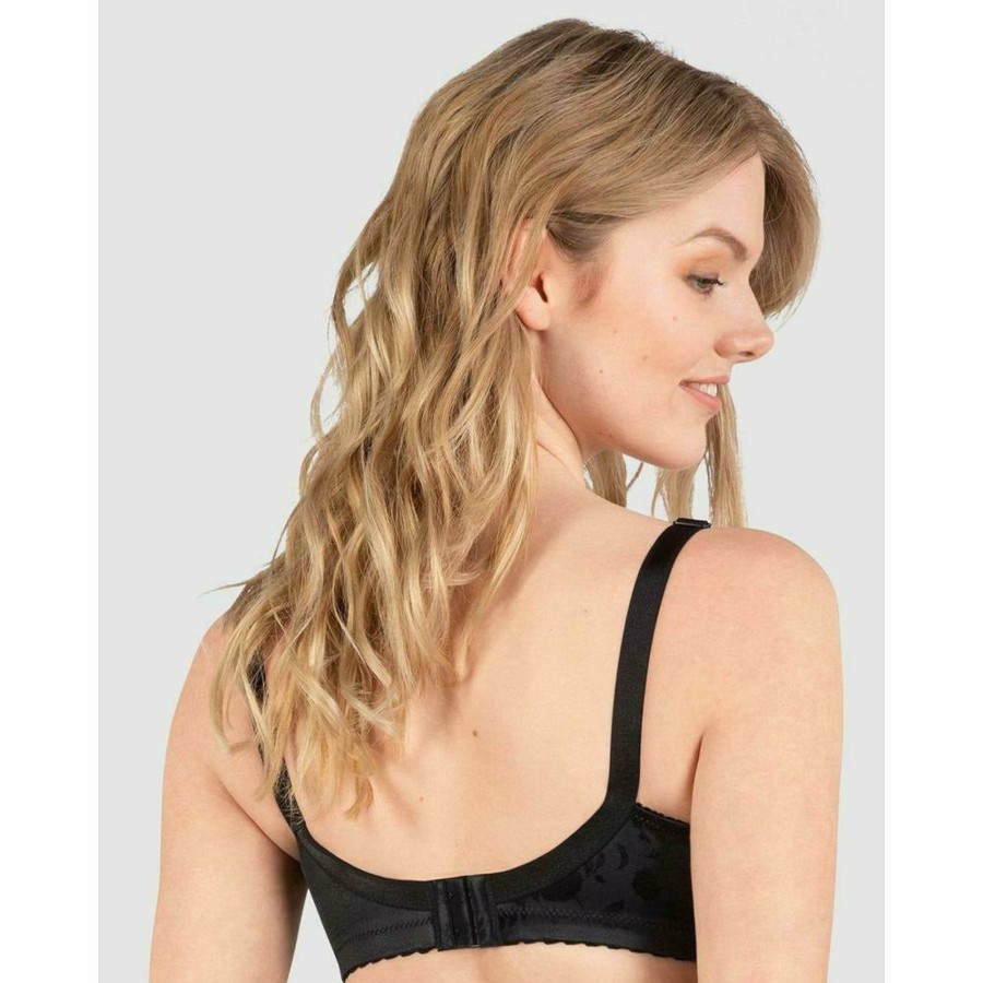 Bras Naturana | Satin Wide Strap Wireless Minimiser Bra