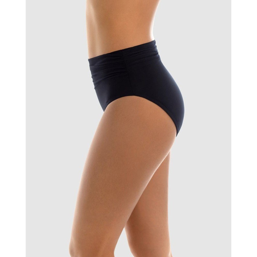 Swim Magicsuit | Ruched Figure Shaping High Waist Bikini Bottom