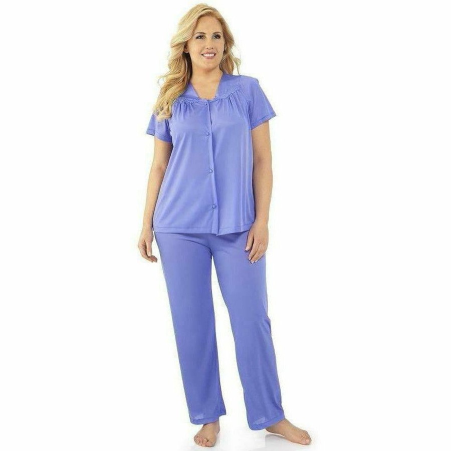 Sleepwear Exquisite Form | Plus Size Short Sleeve Long Pyjama Set