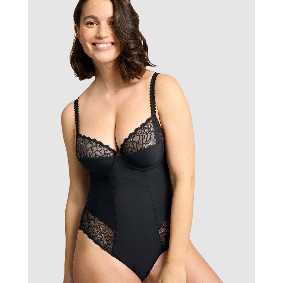 Bras Sans Complexe | Oceane Sustainable Underwired Bodysuit With Lace