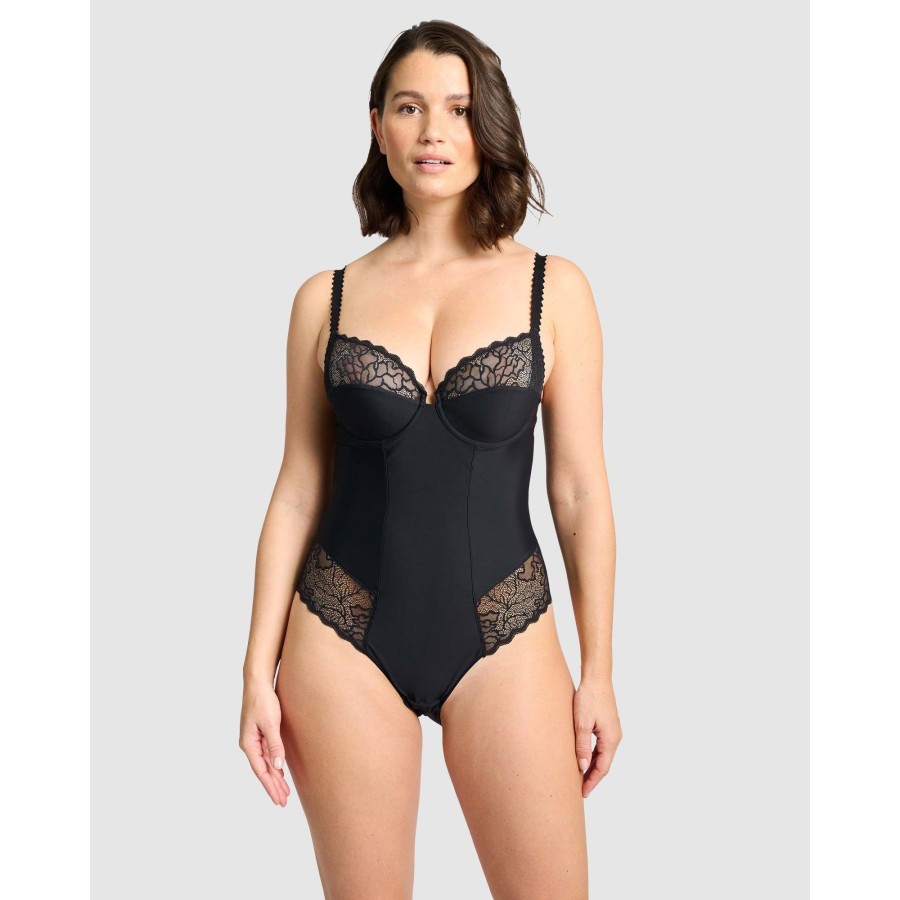 Bras Sans Complexe | Oceane Sustainable Underwired Bodysuit With Lace