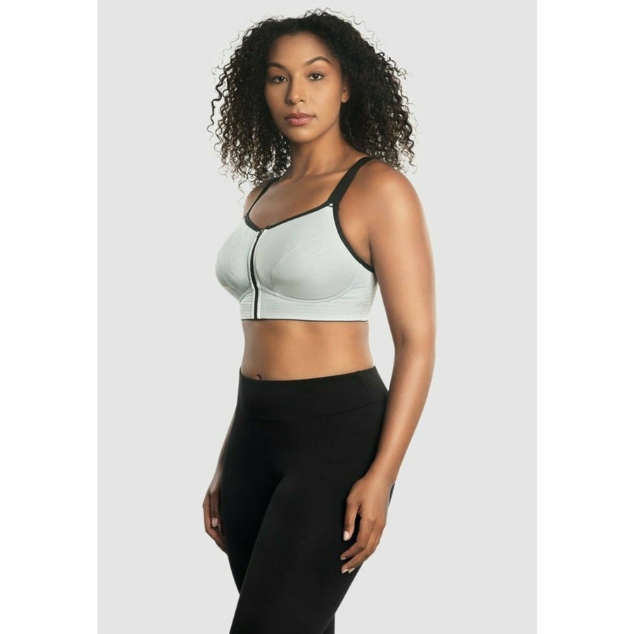 Sports Parfait | Wave Wirefree Zip Front Sports Bra