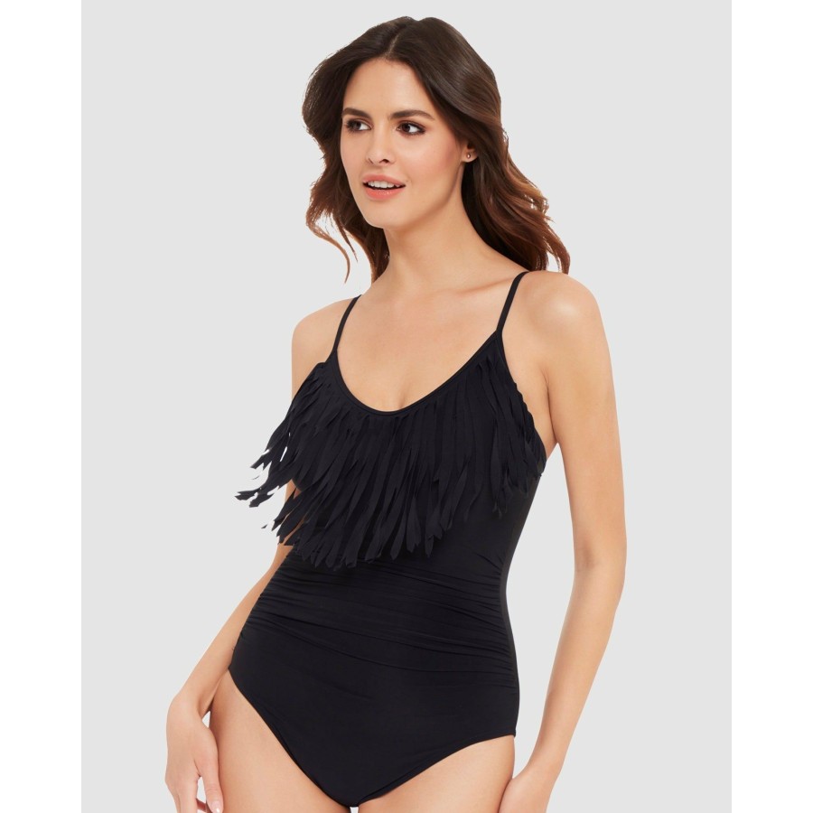 Plus Magicsuit | Blaire Fringed Tummy Control Shaping Swimsuit