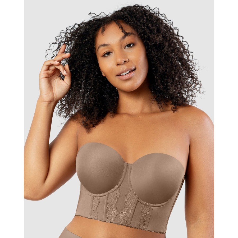 Bras Parfait | Elissa Seamless Padded Longline Strapless Bra