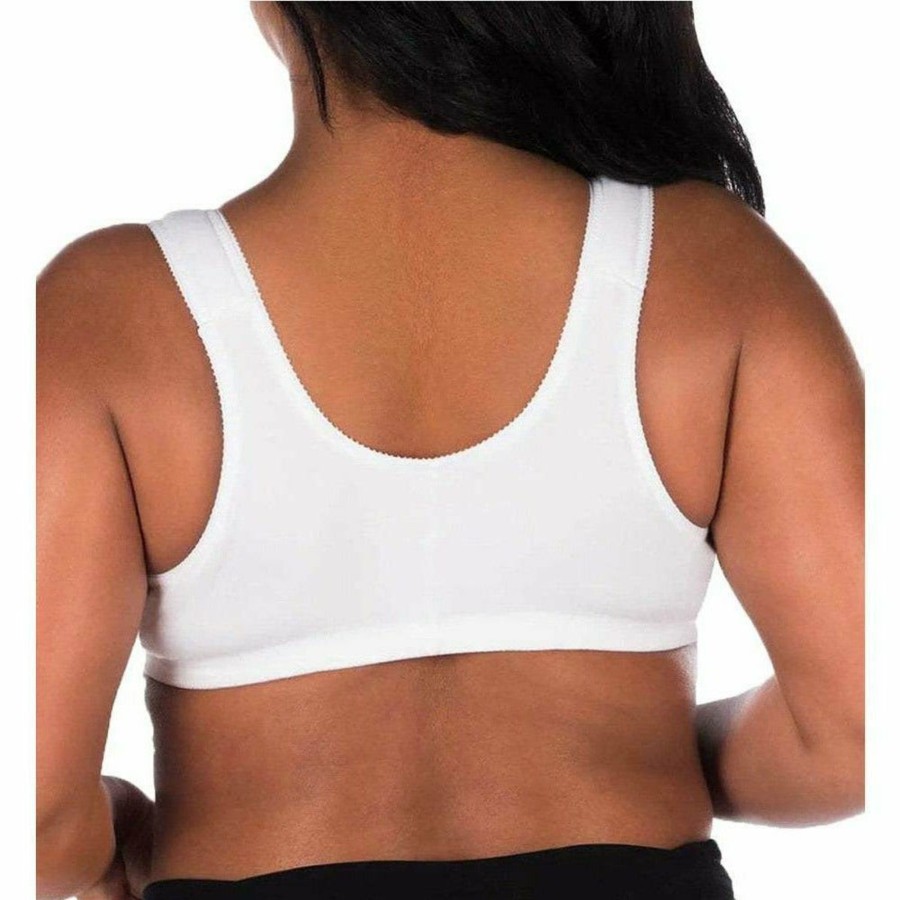 Bras Leading Lady | Meryl Front Close Cotton Plus Size Lounge Sleep Bra