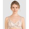 Bras Naturana | Satin Wide Strap Soft Wireless Minimiser Bra