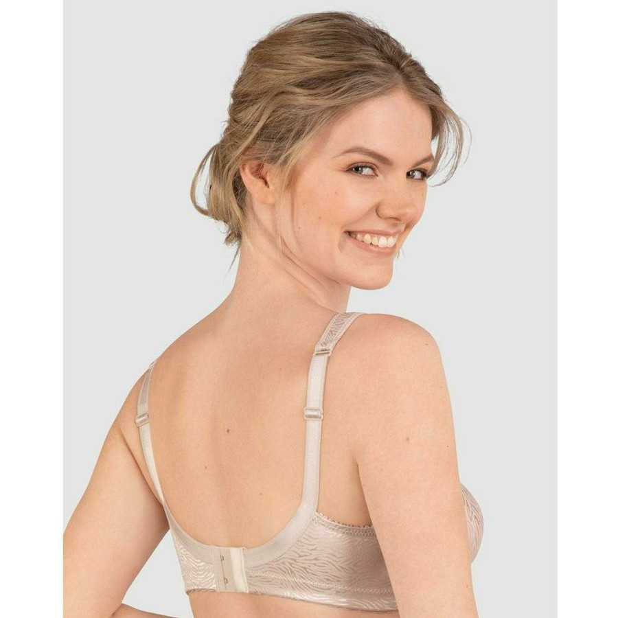 Bras Naturana | Satin Wide Strap Soft Wireless Minimiser Bra