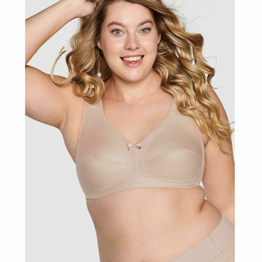 Bras Naturana | Plus Size Wide Strap Full Coverage Cotton Bra