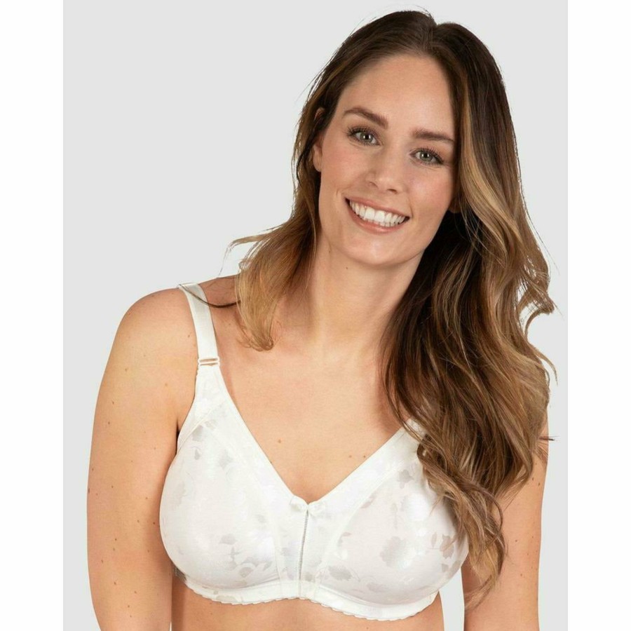 Bras Naturana | Satin Wide Strap Wireless Minimiser Bra