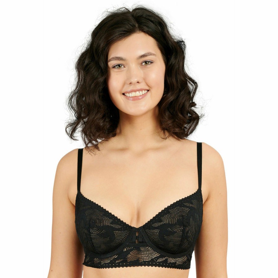 Bras Sans Complexe | Hirondelle Lace Longline Balconette Bra