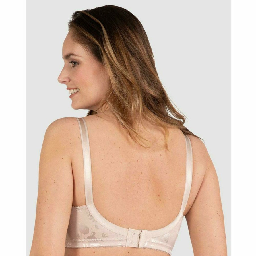 Bras Naturana | Satin Wide Strap Wireless Minimiser Bra