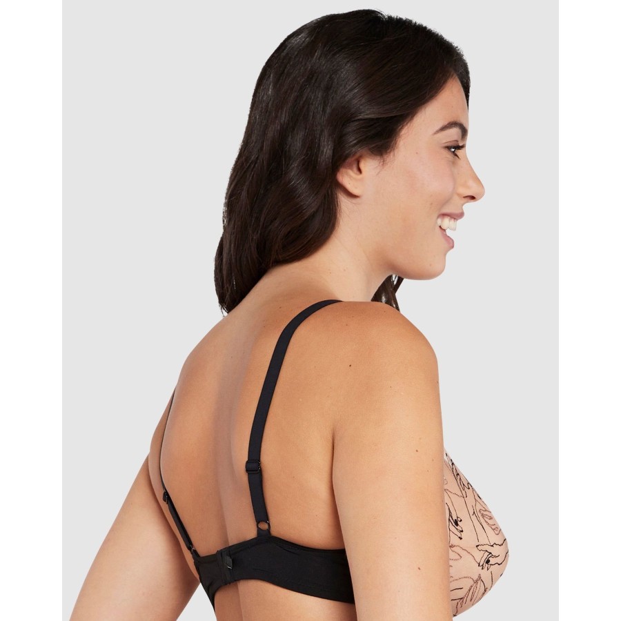 Bras Sans Complexe | Tamara Embroidered Tulle Wired Plunge Bra