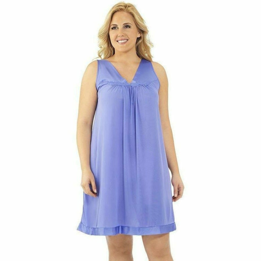 Plus Exquisite Form | Plus Size Short Sleeveless Nightgown