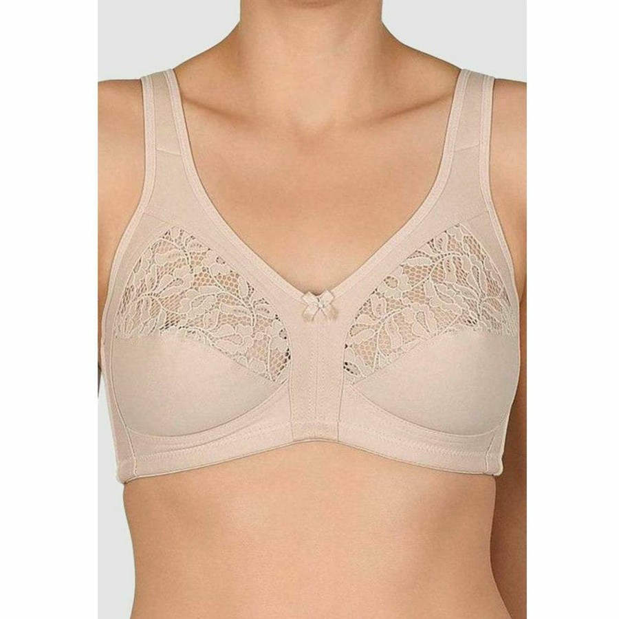 Bras Naturana | Wide Strap Full Coverage Wirefree Cotton Bra