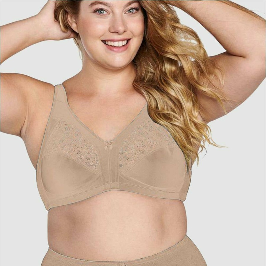 Bras Naturana | Plus Size Wirefree Bra With Padded Straps