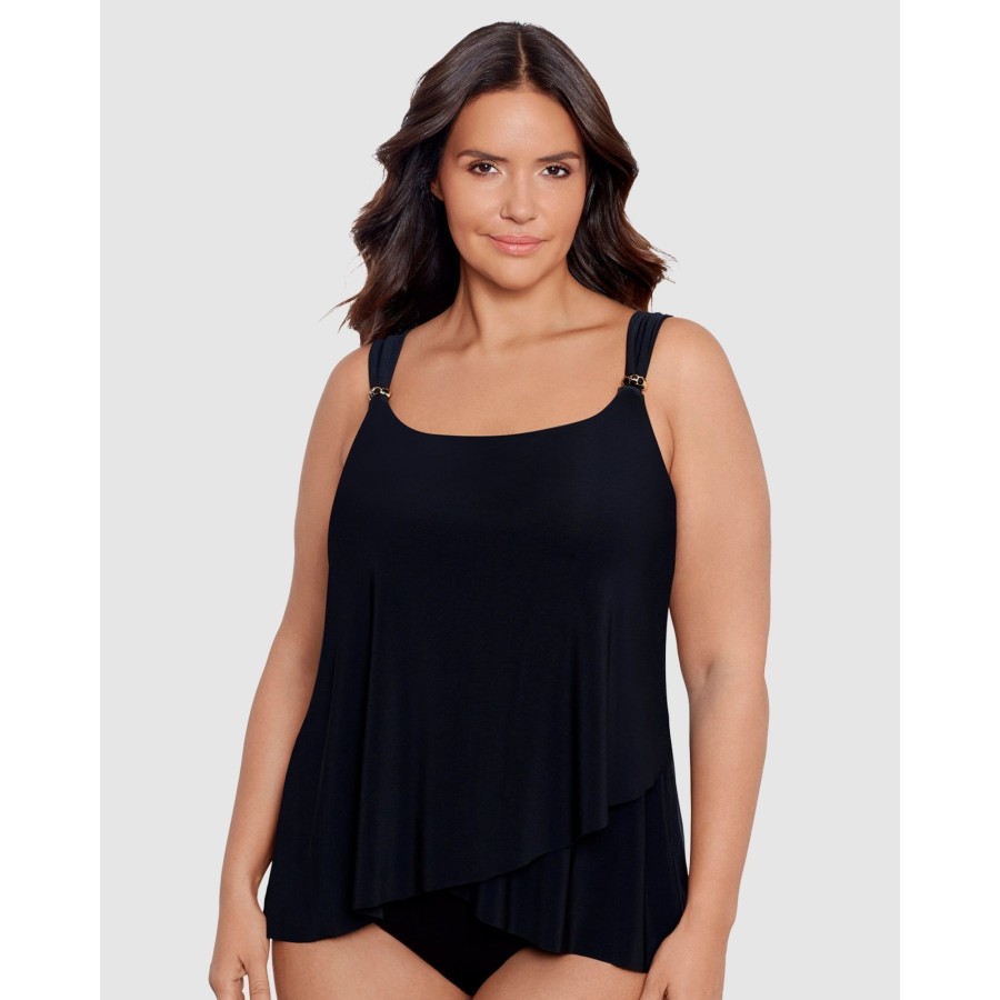 Swim Miraclesuit Swim | Razzle Dazzle Underwired Plus Size Tankini Top